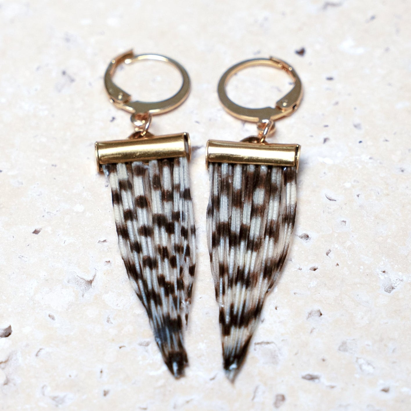 Impact Earrings — Gold Tube, 13mm