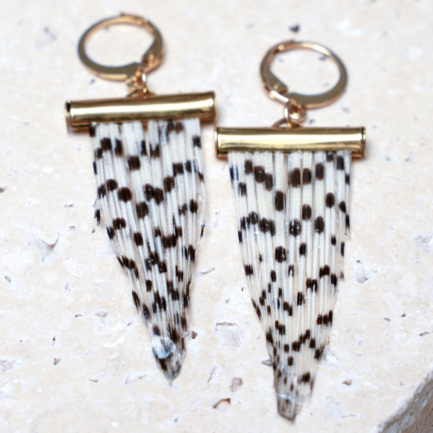 Impact Earrings — Gold Tube, 20mm