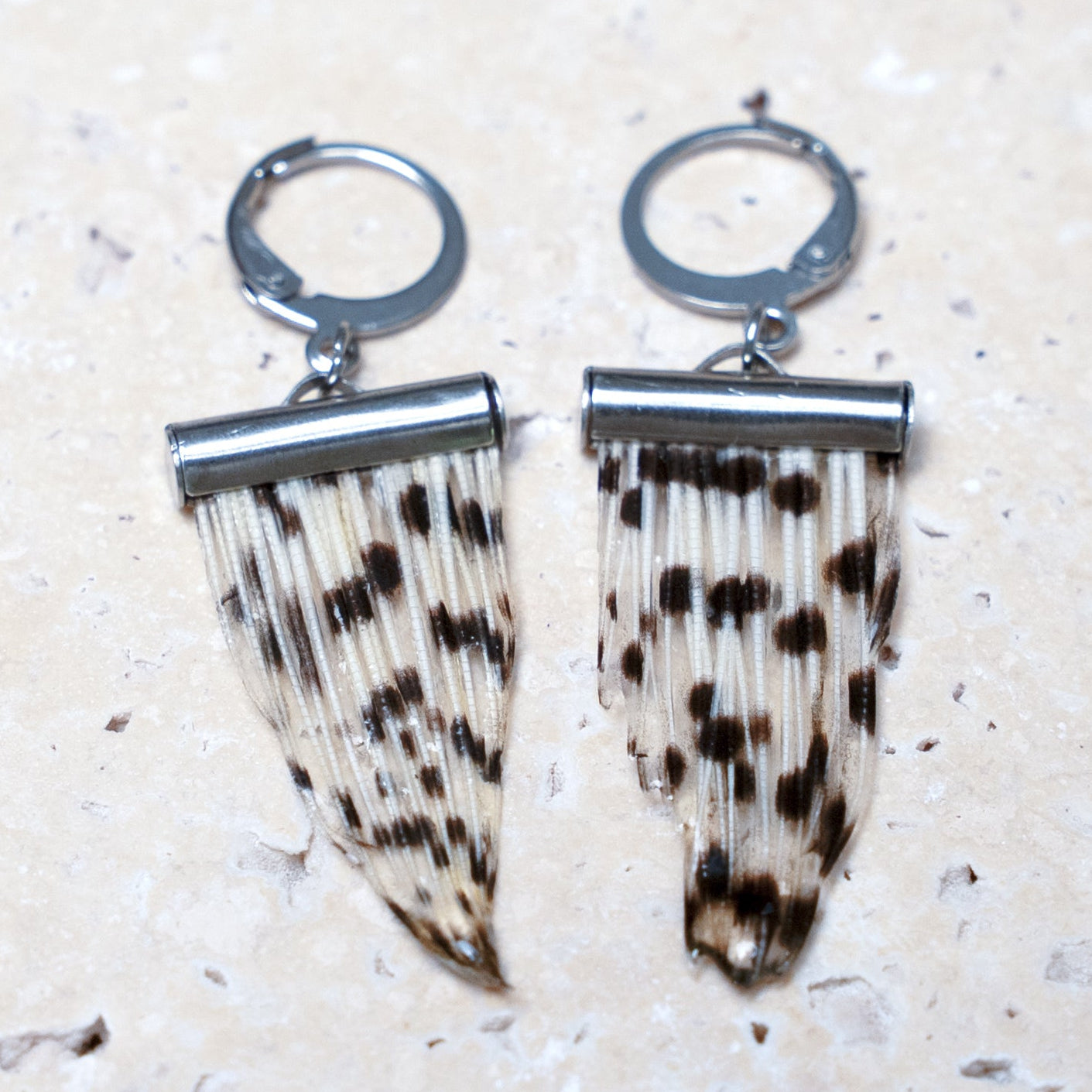 Impact Earrings — Stainless Steel Tube, 16mm
