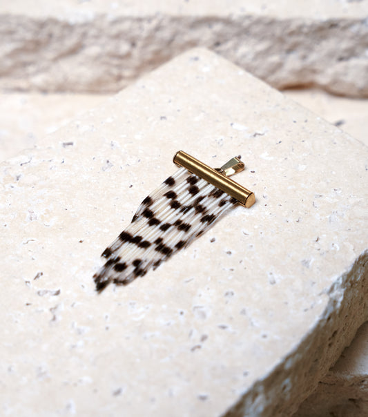 Impact Pendant — Gold Tube, 25mm