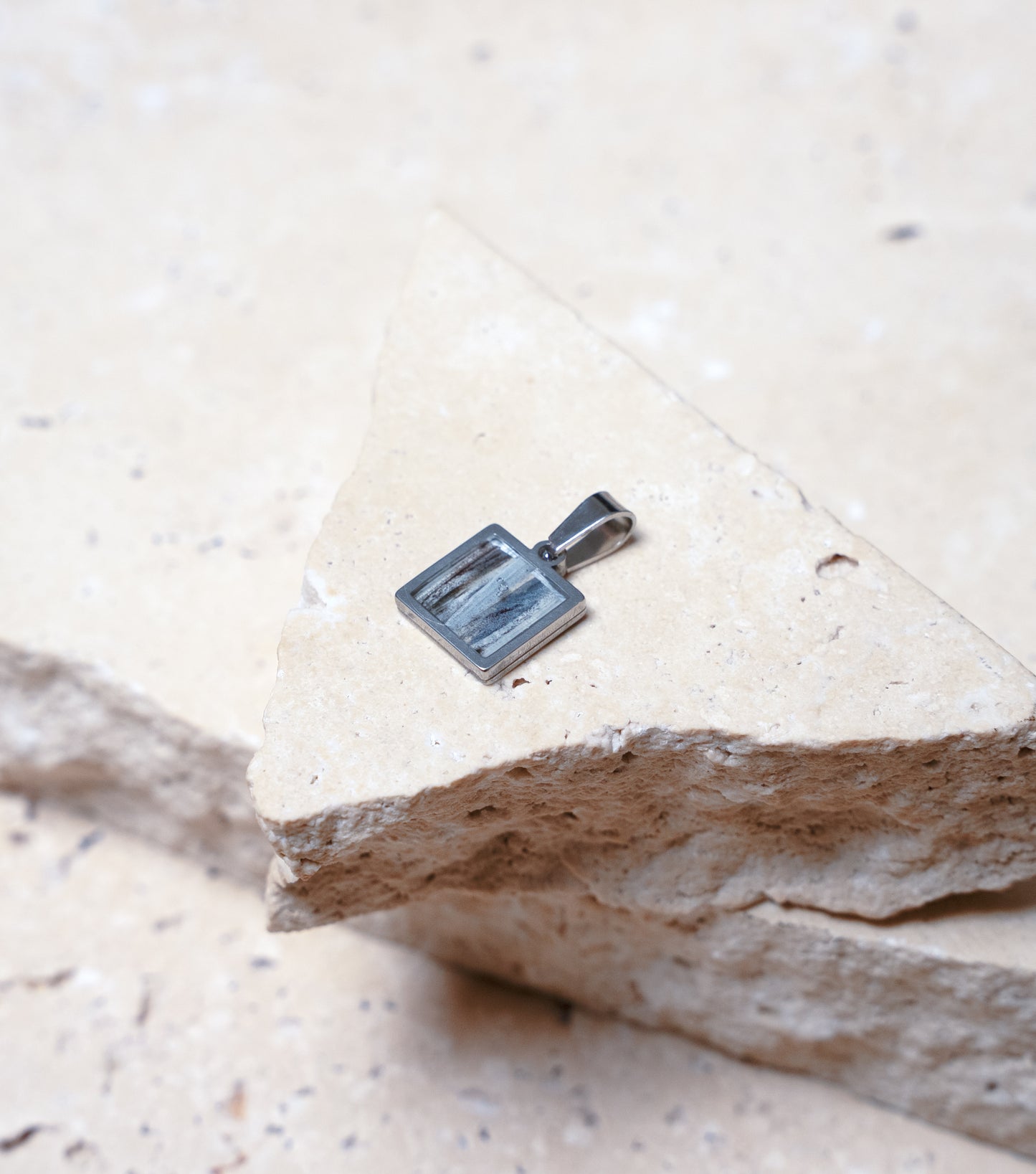 Venom Light Pendant, Stainless Steel Square, 13mm