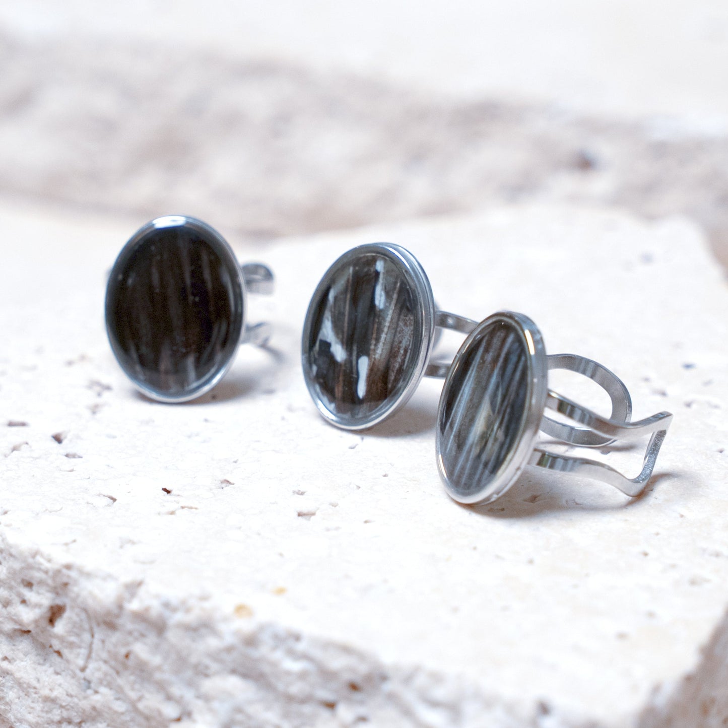 Venom Dark Ring — Stainless Steel Oval