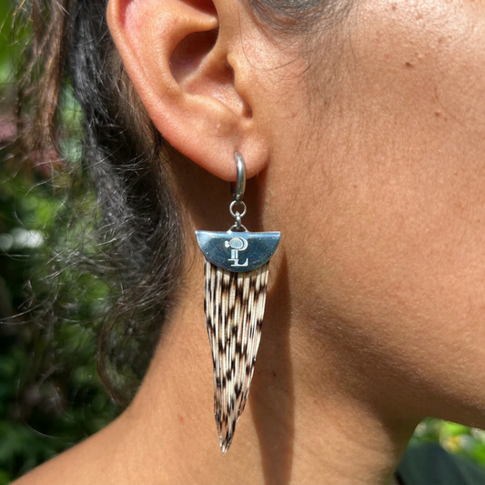 Signature PL Earrings – Silver / 2cm Half Moon