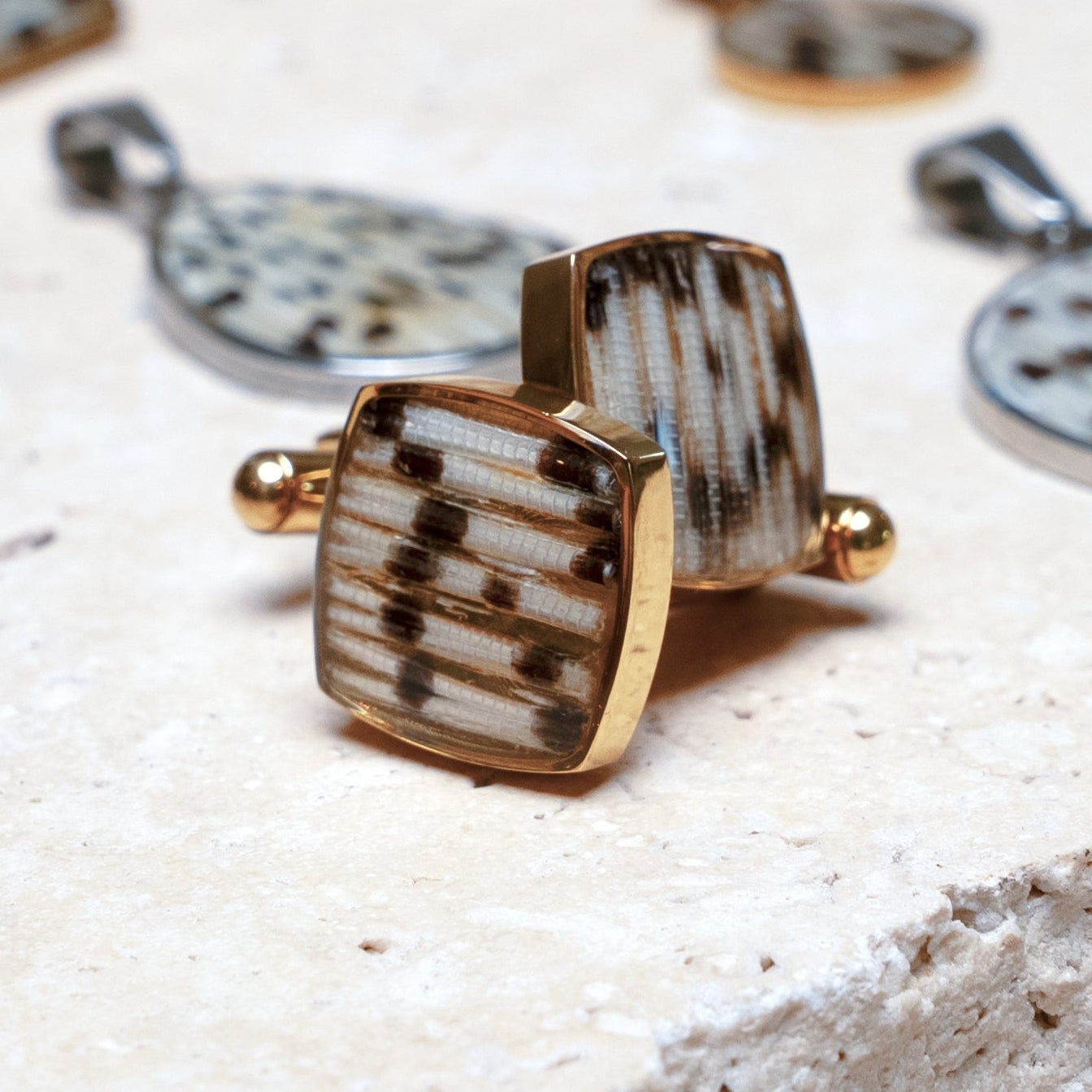 Impact Cufflinks — Gold