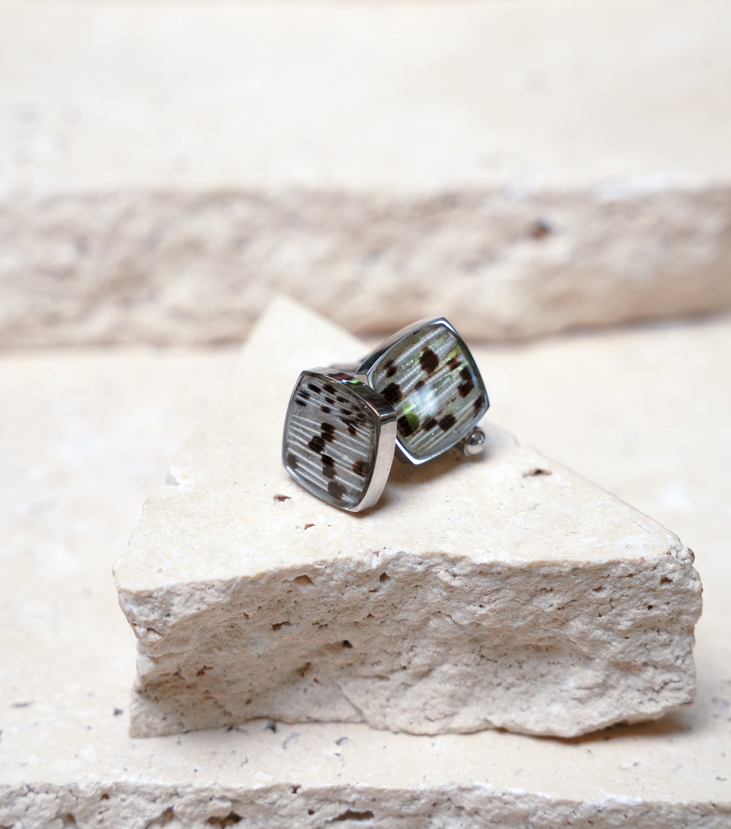 Impact Cufflinks — Stainless Steel