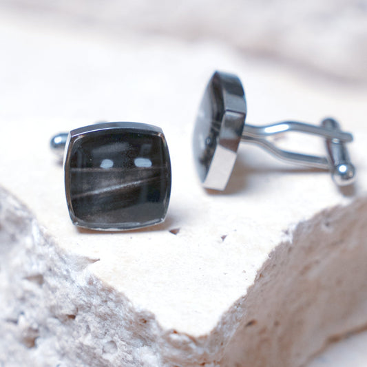 Venom Dark Cufflinks — Stainless Steel
