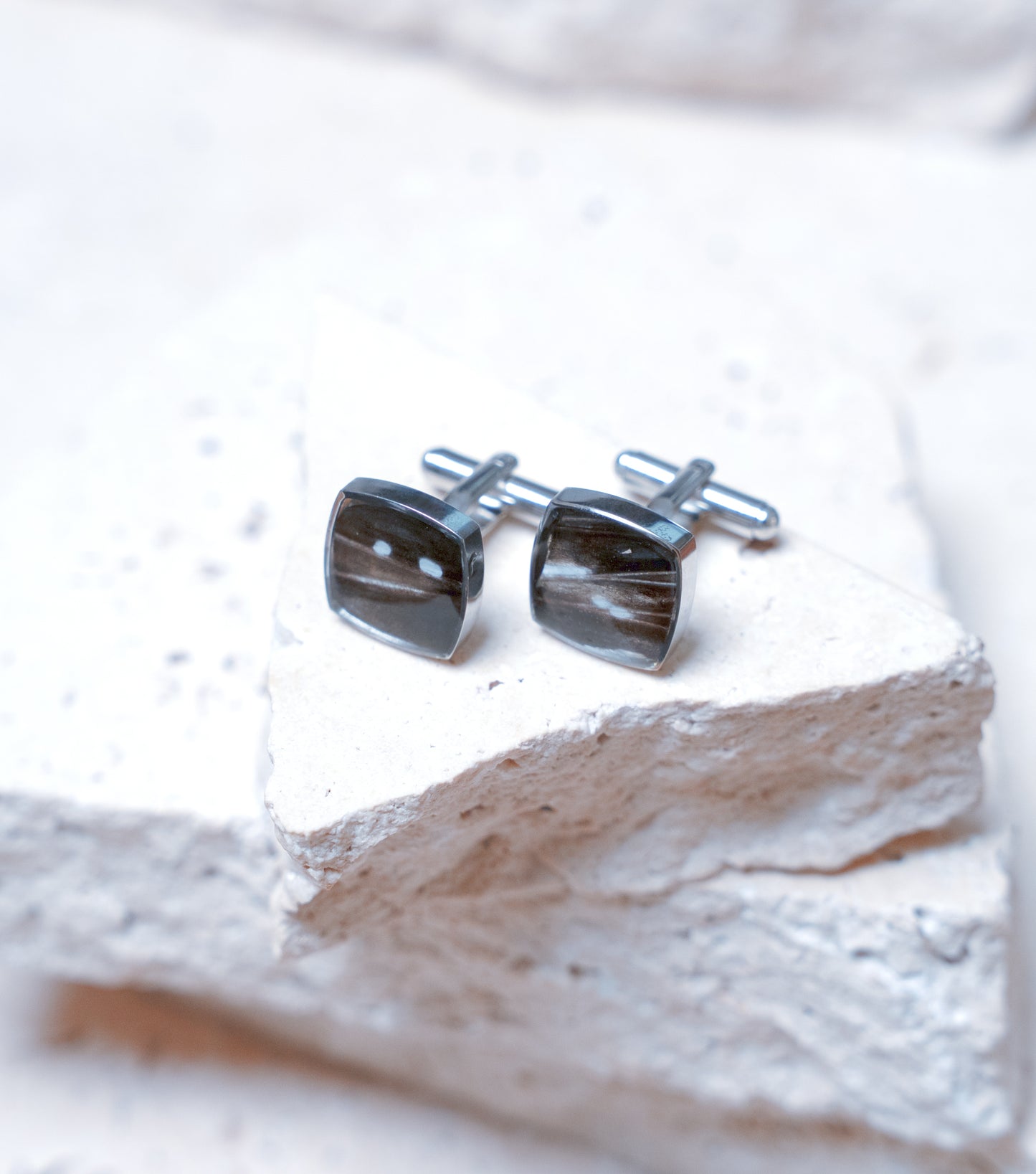 Venom Dark Cufflinks — Stainless Steel