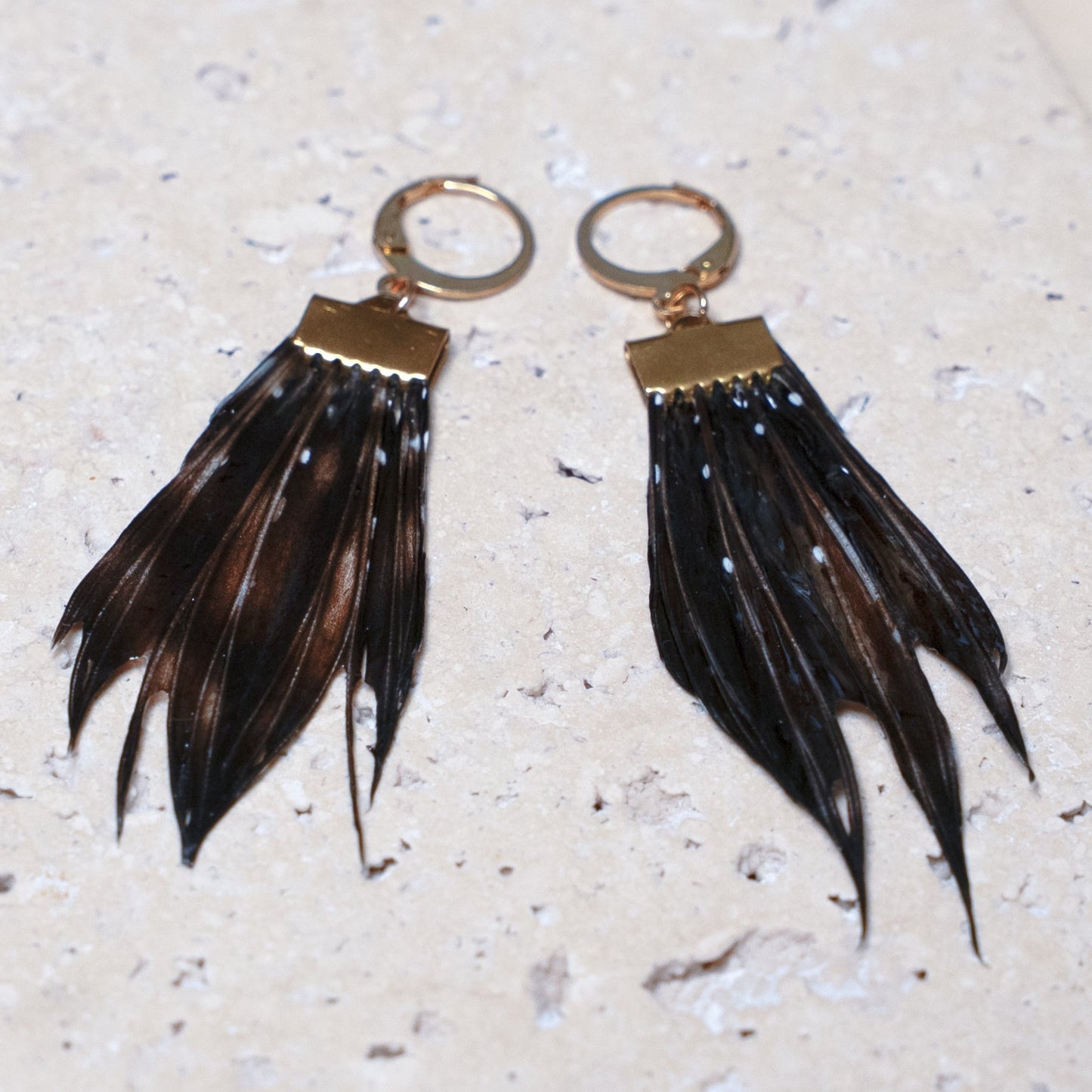 Venom Earrings — Gold Flat, 13mm