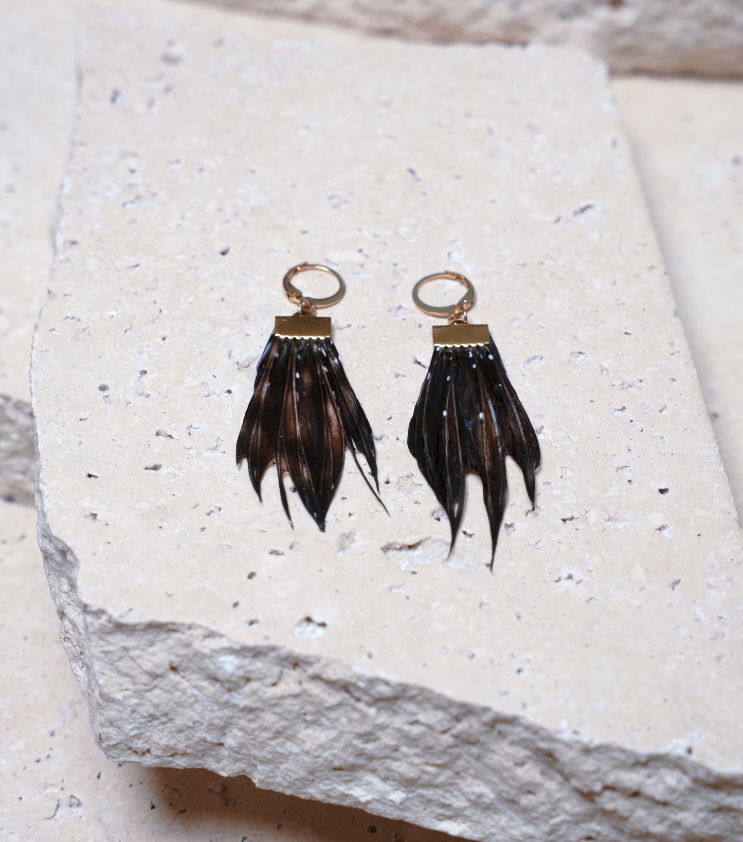 Venom Earrings — Gold Flat, 13mm