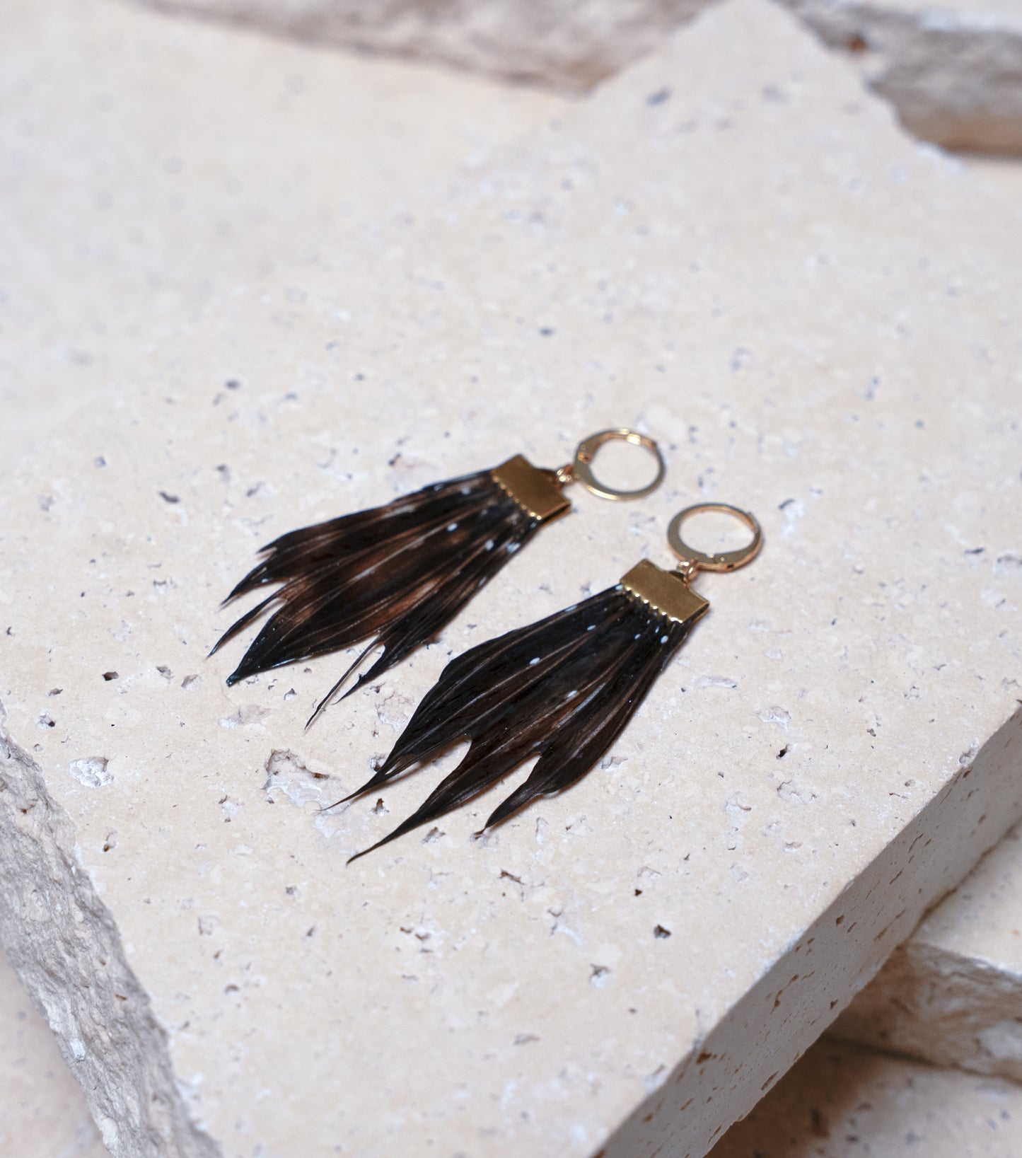 Venom Earrings — Gold Flat, 13mm