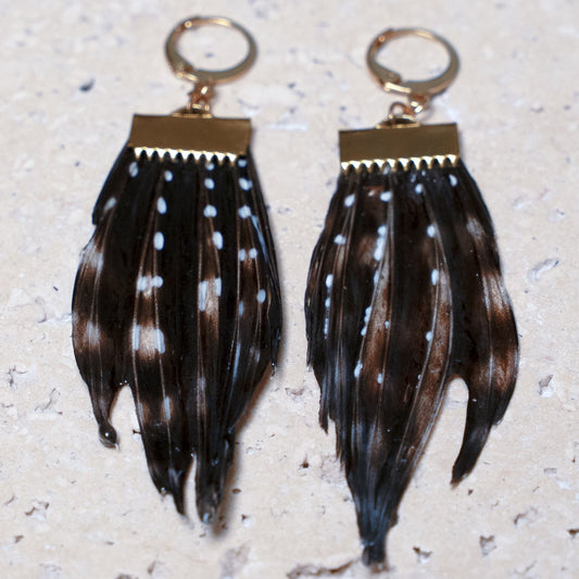 Venom Earrings — Gold Flat, 15mm