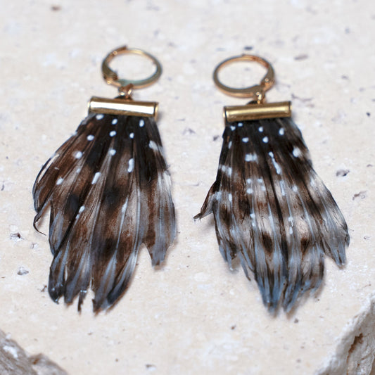 Venom Earrings — Gold Tube, 13mm