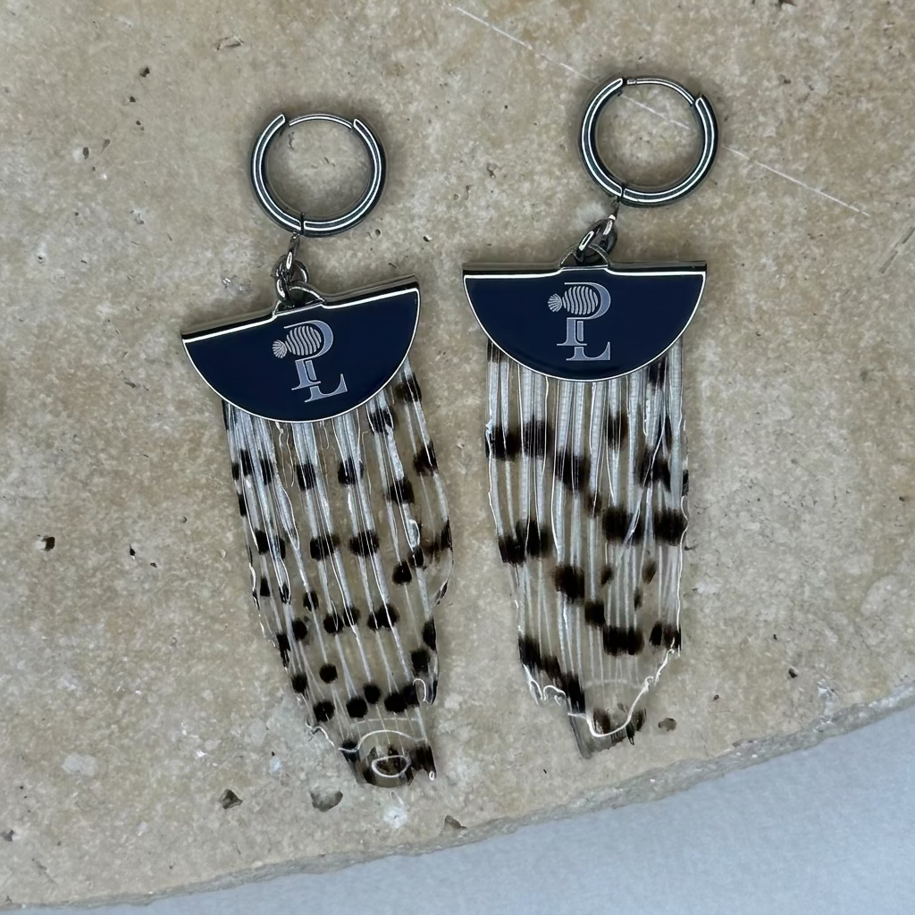 Signature PL Earrings – Silver / 2cm Half Moon