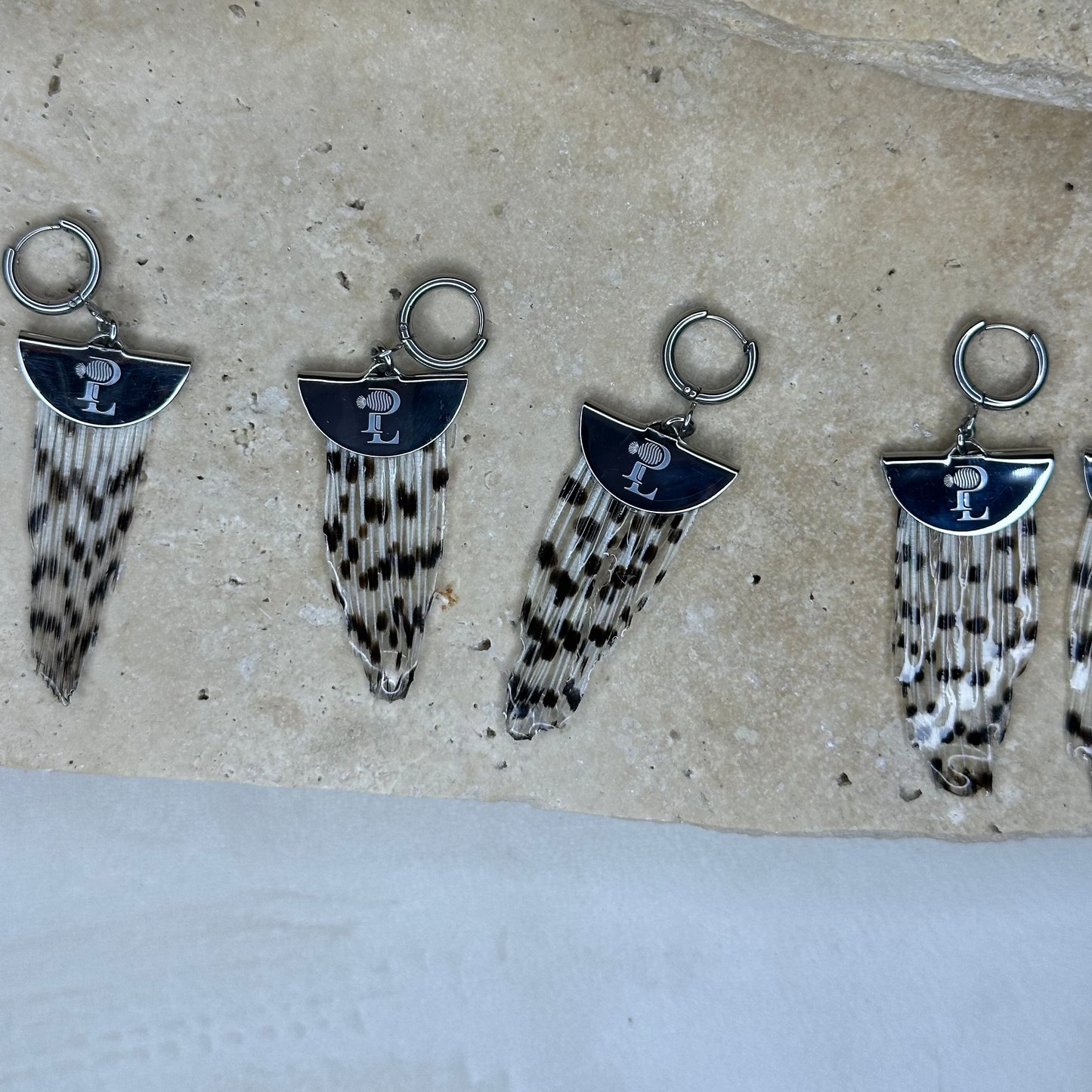 Signature PL Earrings – Silver / 2cm Half Moon