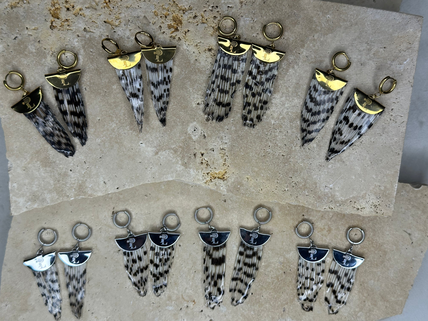 Signature PL Earrings – Gold / 2cm Half Moon