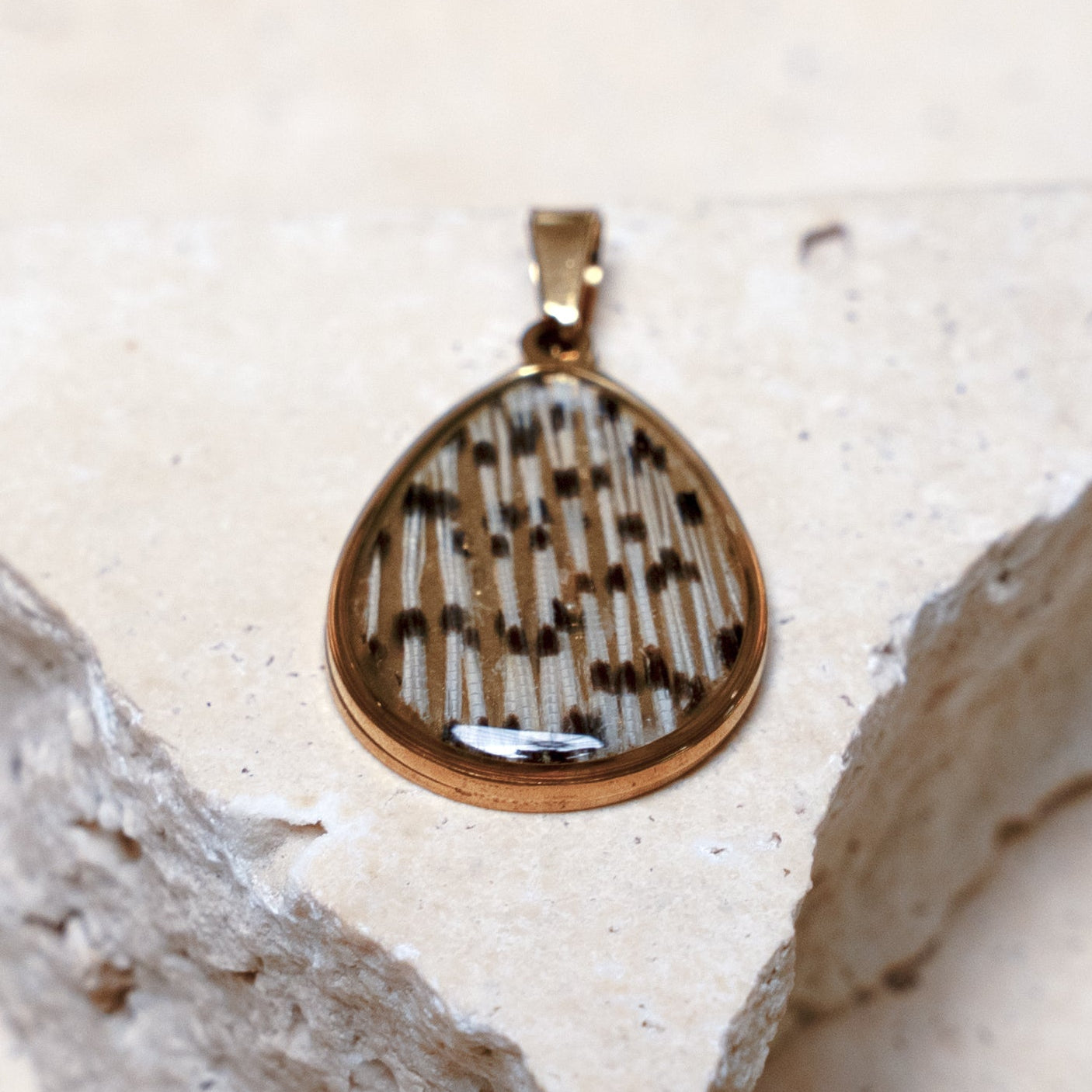 Impact Pendant — Gold Drop