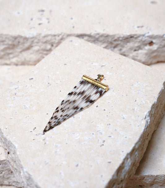 Impact Pendant — Gold Tube, 20mm