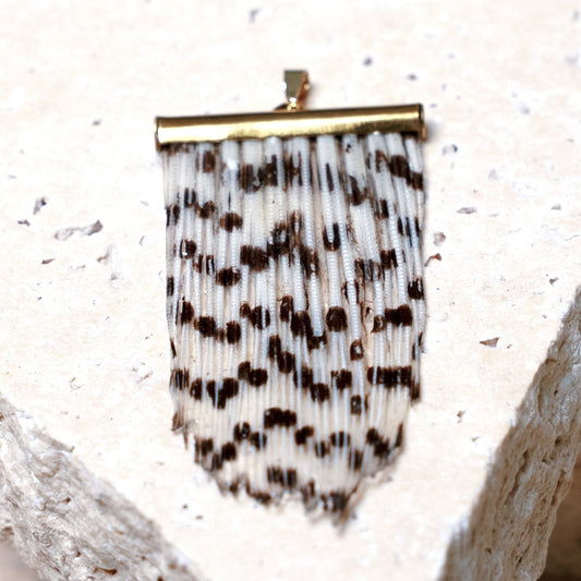 Impact Pendant — Gold Tube, 30mm