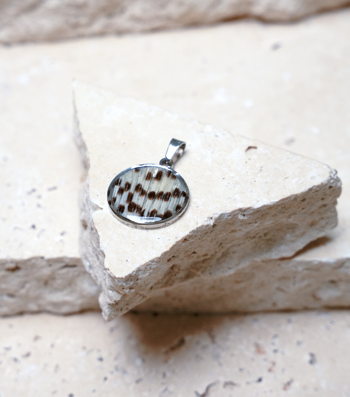 Impact Pendant — Stainless Steel Round, 22mm