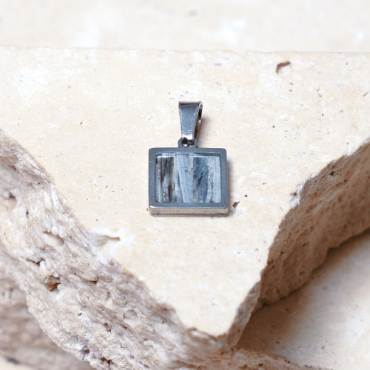 Venom Light Pendant, Stainless Steel Square, 13mm