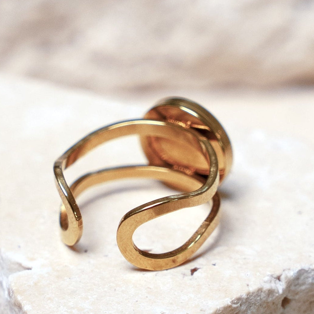 Impact Ring — Gold Circle, 10mm