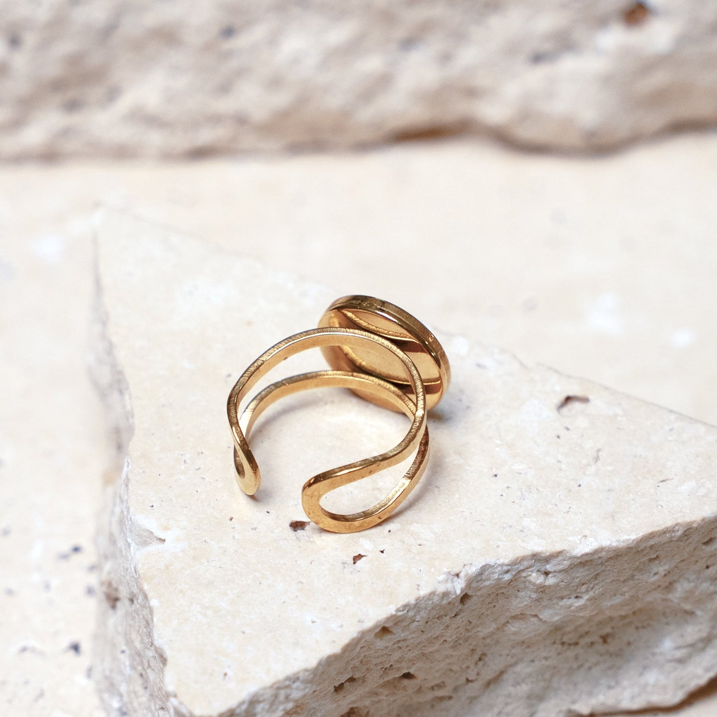 Composition Ring — Gold Circle, 12mm