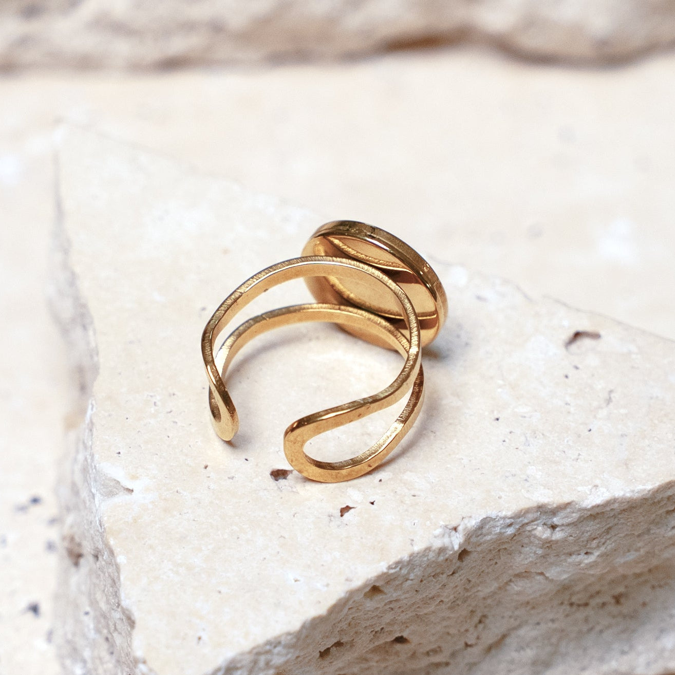 Impact Ring — Gold Circle, 12mm