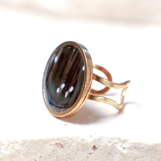 Venom Dark Ring — Gold Circle, 20mm