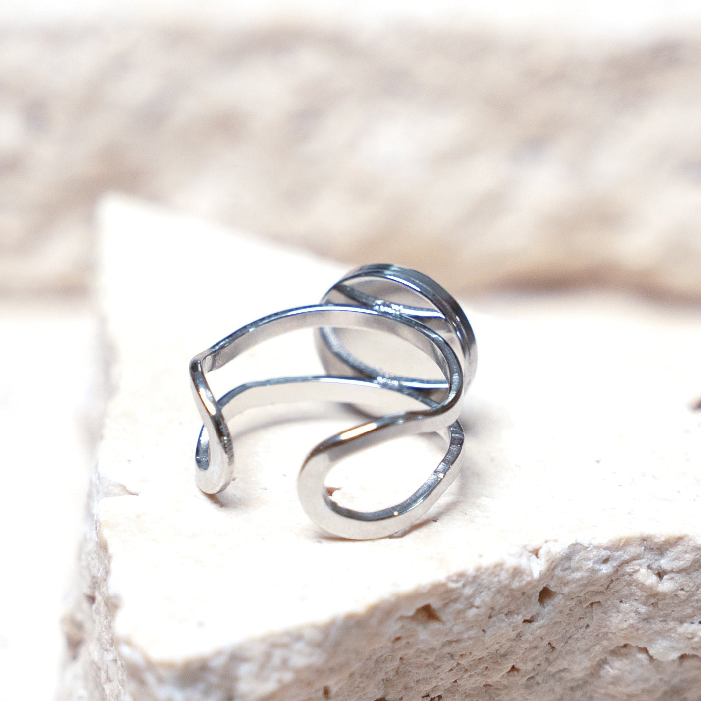 Composition Ring — Stainless Steel Circle, 10mm