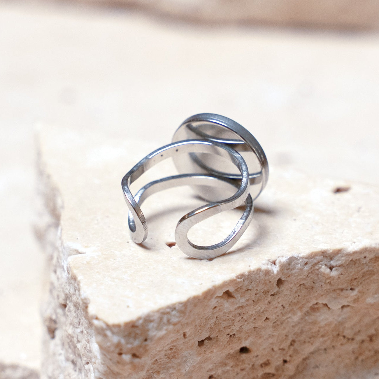 Impact Ring — Stainless Steel Circle, 14mm