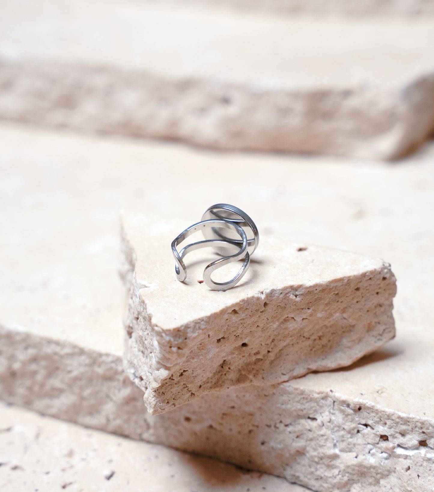 Composition Ring — Stainless Steel Circle, 14mm