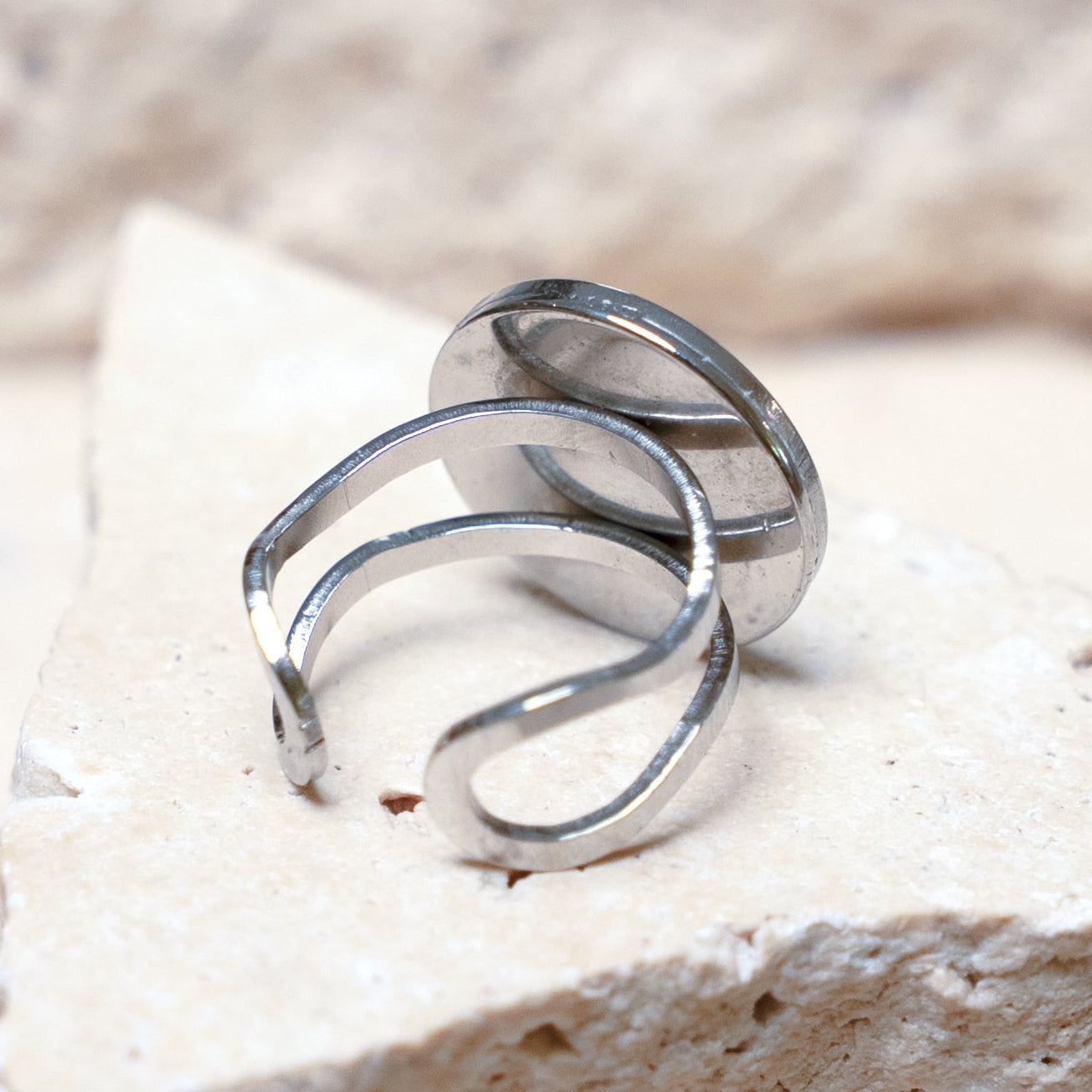 Impact Ring — Stainless Steel Circle, 16mm