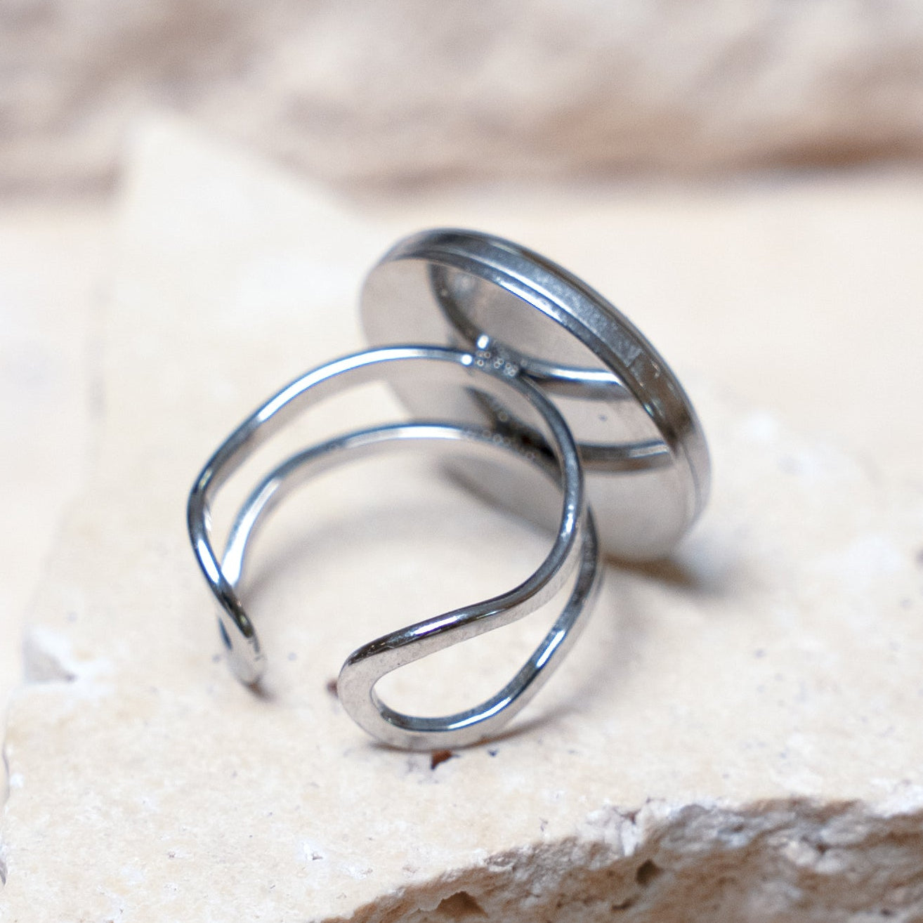 Impact Ring — Stainless Steel Circle, 18mm