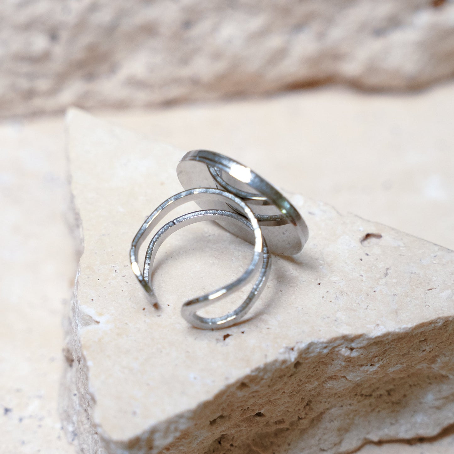 Composition Ring — Stainless Steel Circle, 20mm