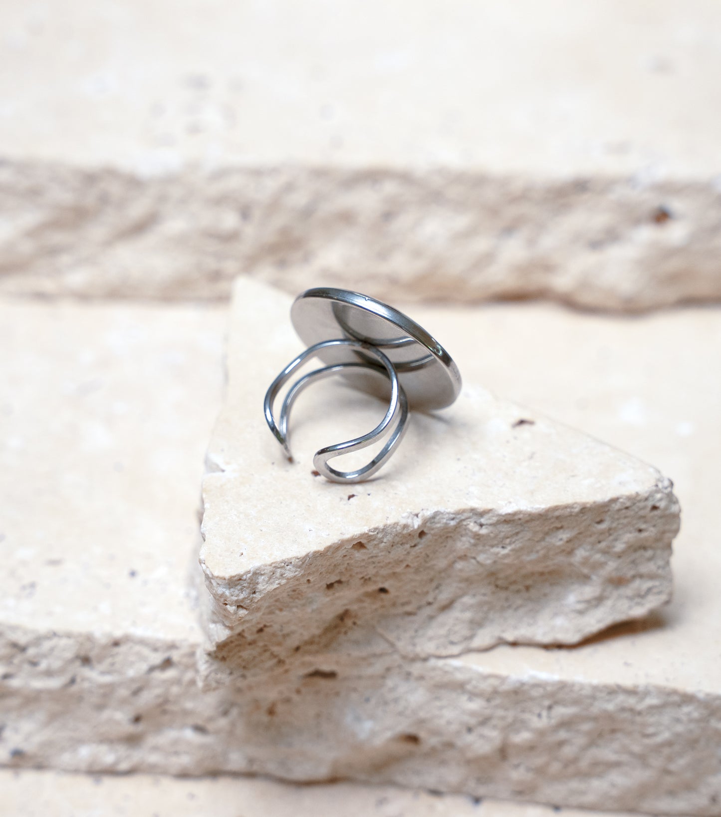 Composition Ring — Stainless Steel Circle, 25mm