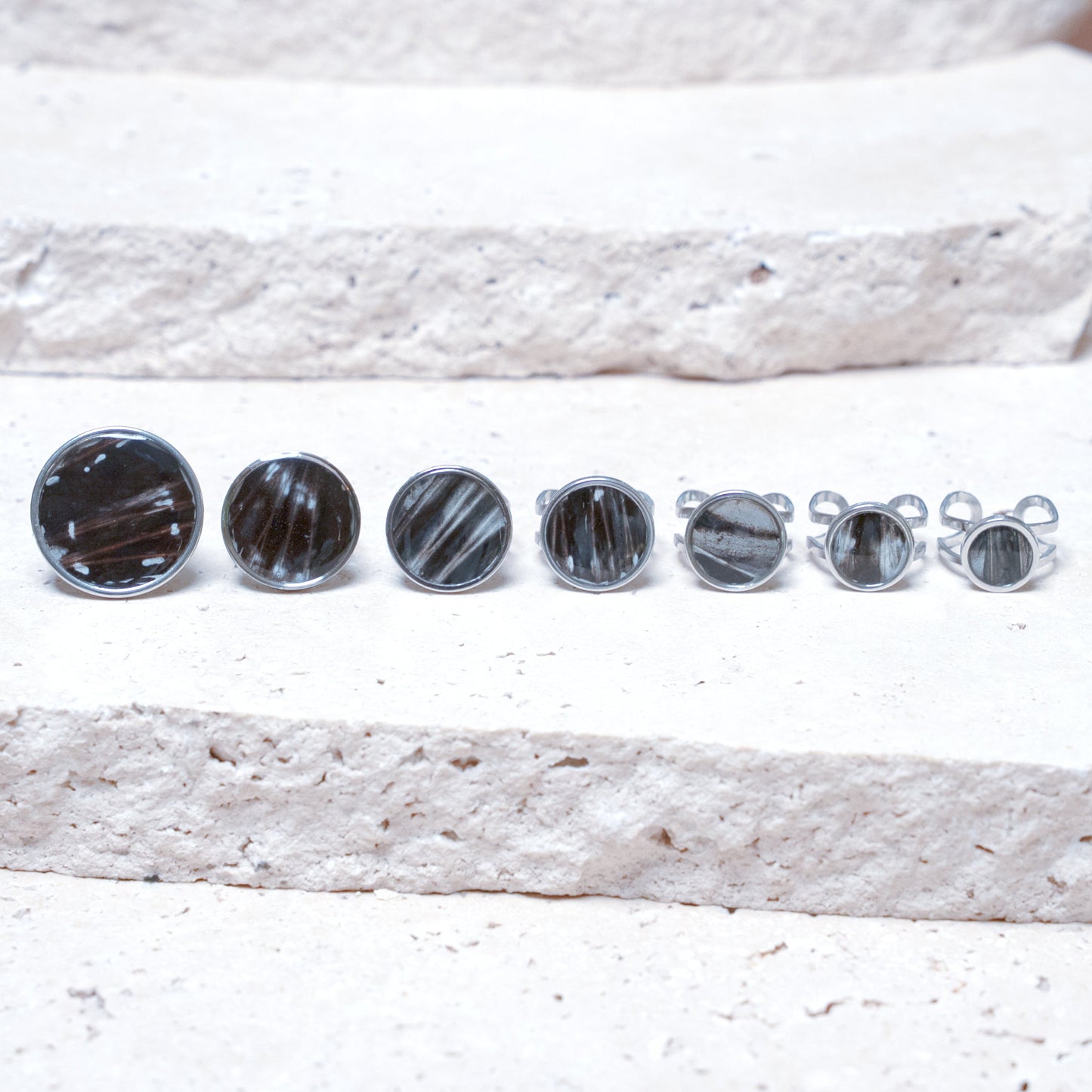 Venom Dark Ring — Stainless Steel Circle, 10mm