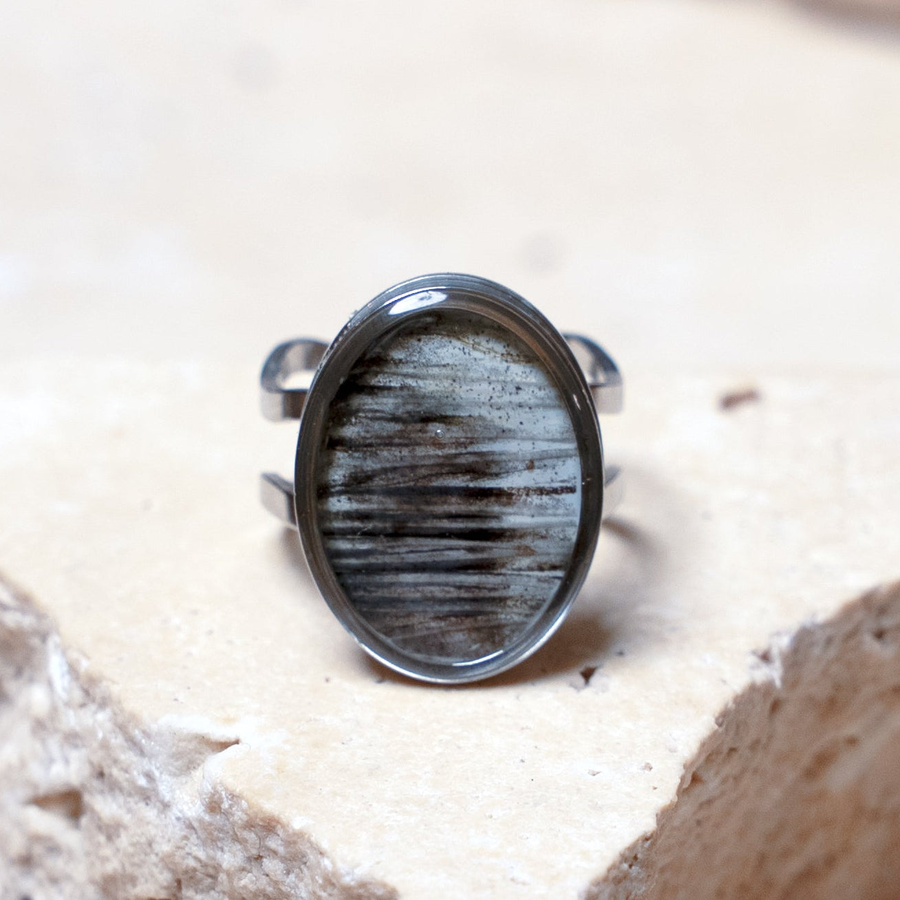 Venom Light Ring — Stainless Steel Oval
