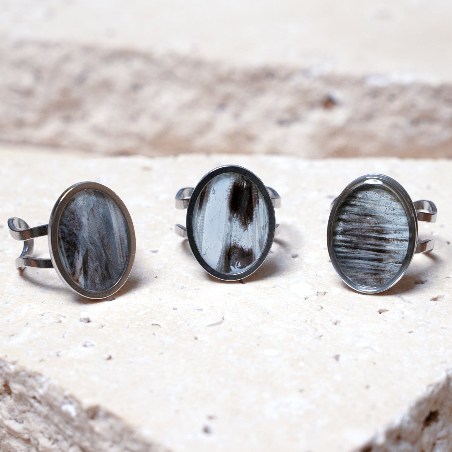 Venom Light Ring — Stainless Steel Oval