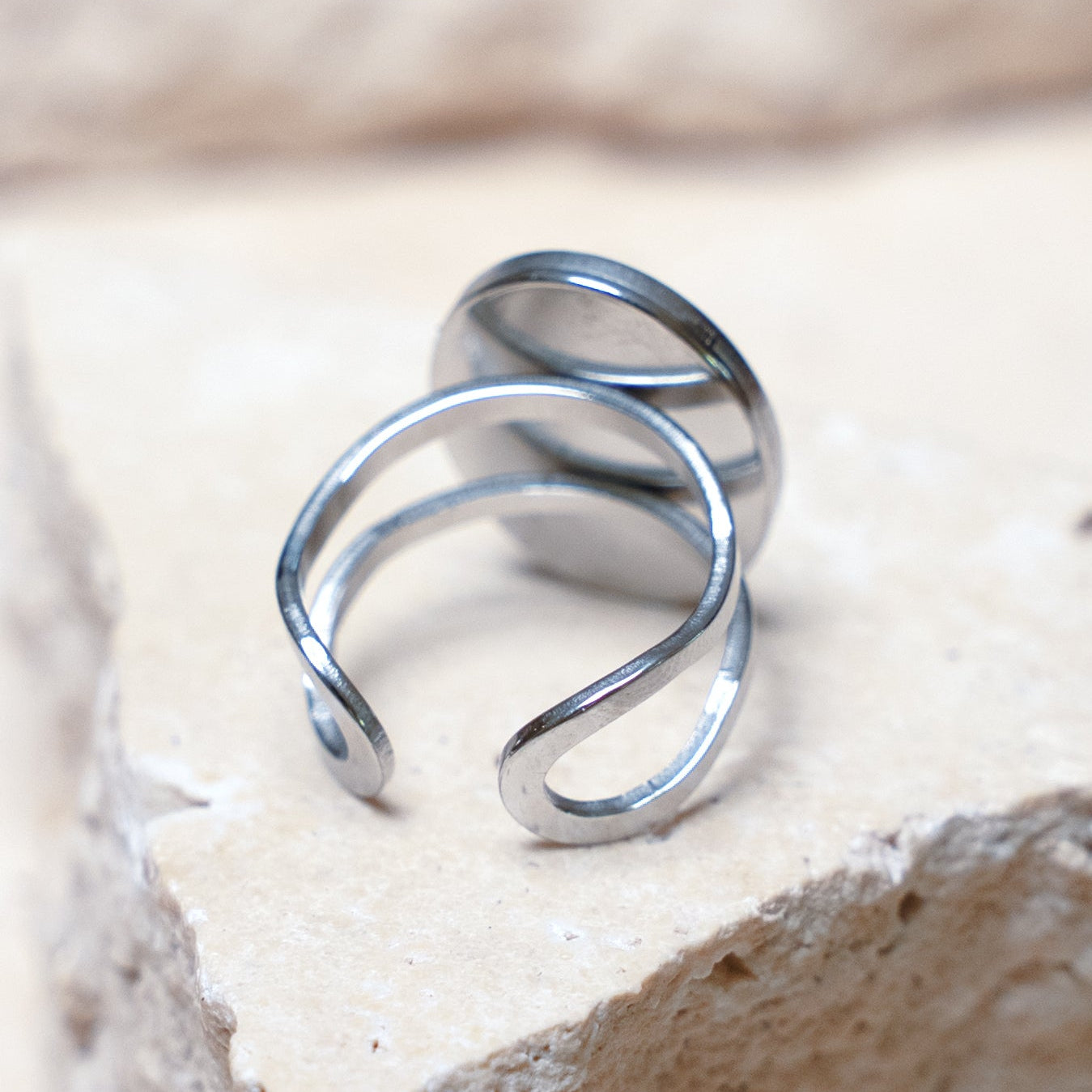 Venom Light Ring — Stainless Steel Oval