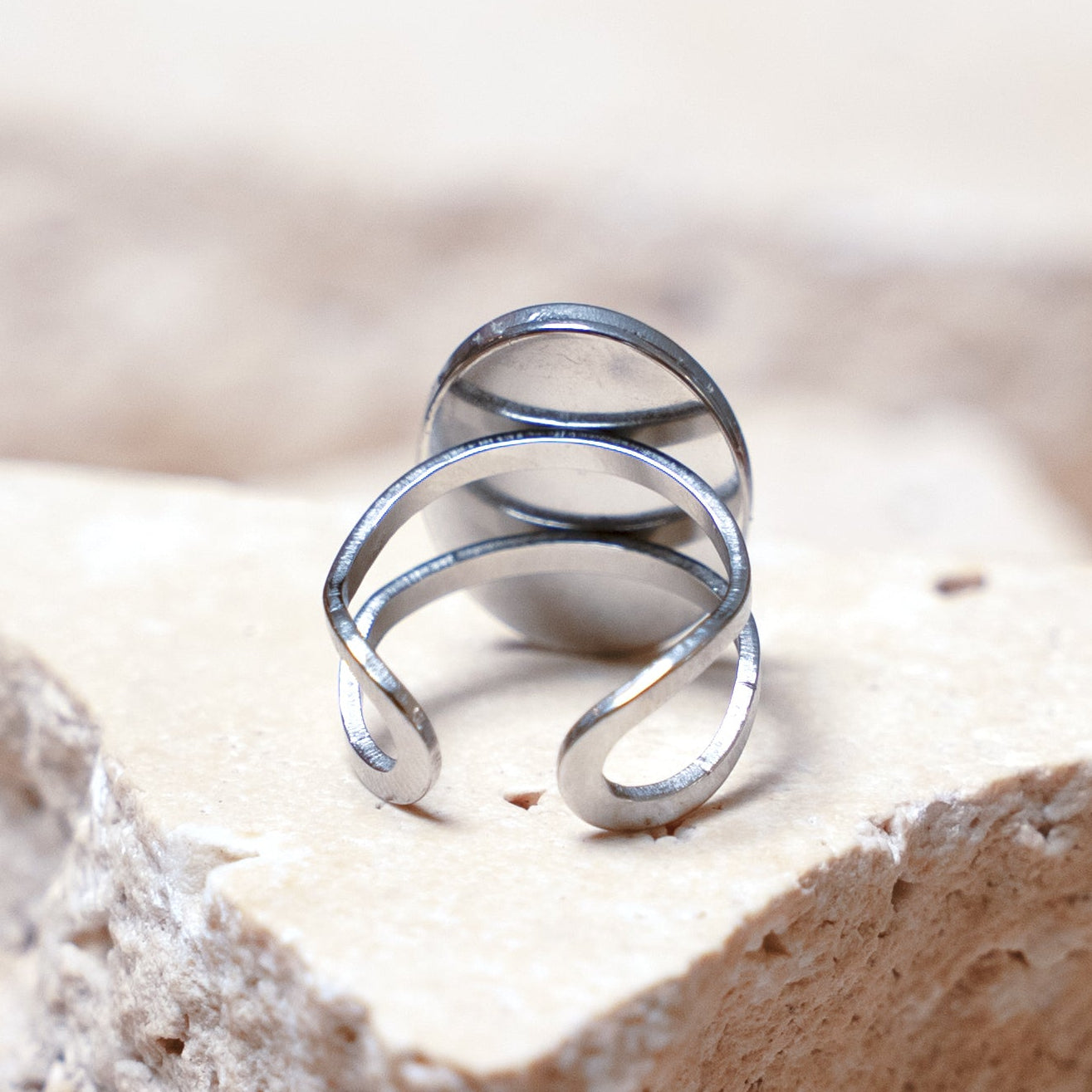 Impact Ring — Stainless Steel Oval