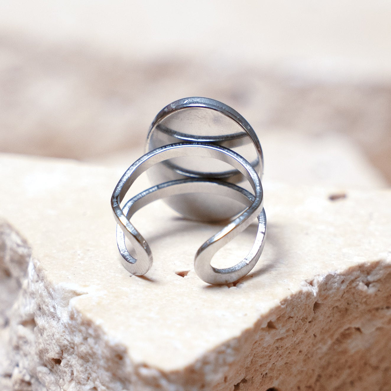Venom Dark Ring — Stainless Steel Oval