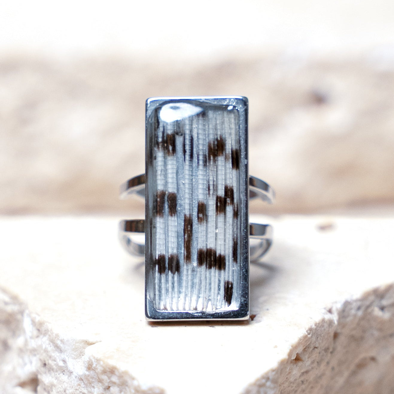 Impact Ring — Stainless Steel Rectangle