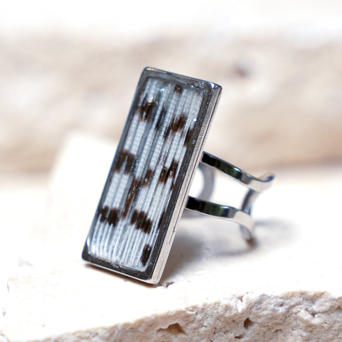 Impact Ring — Stainless Steel Rectangle