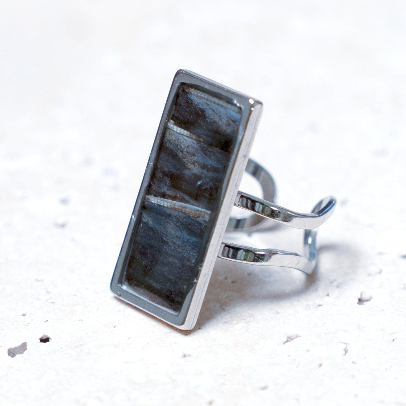 Venom Dark Ring — Stainless Steel Rectangle