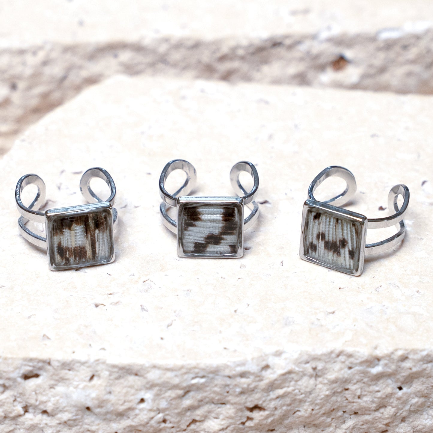 Impact Ring — Stainless Steel Square