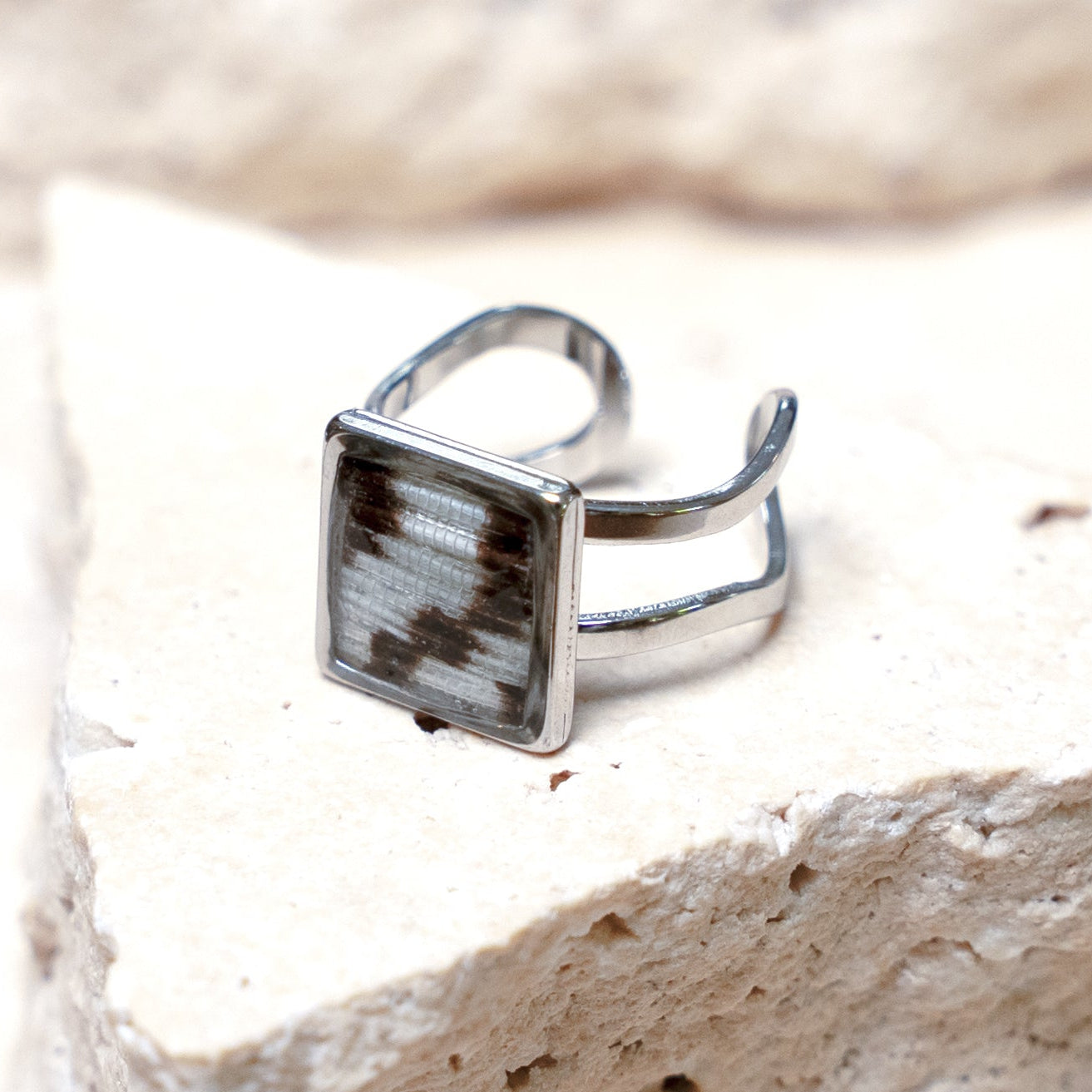Impact Ring — Stainless Steel Square