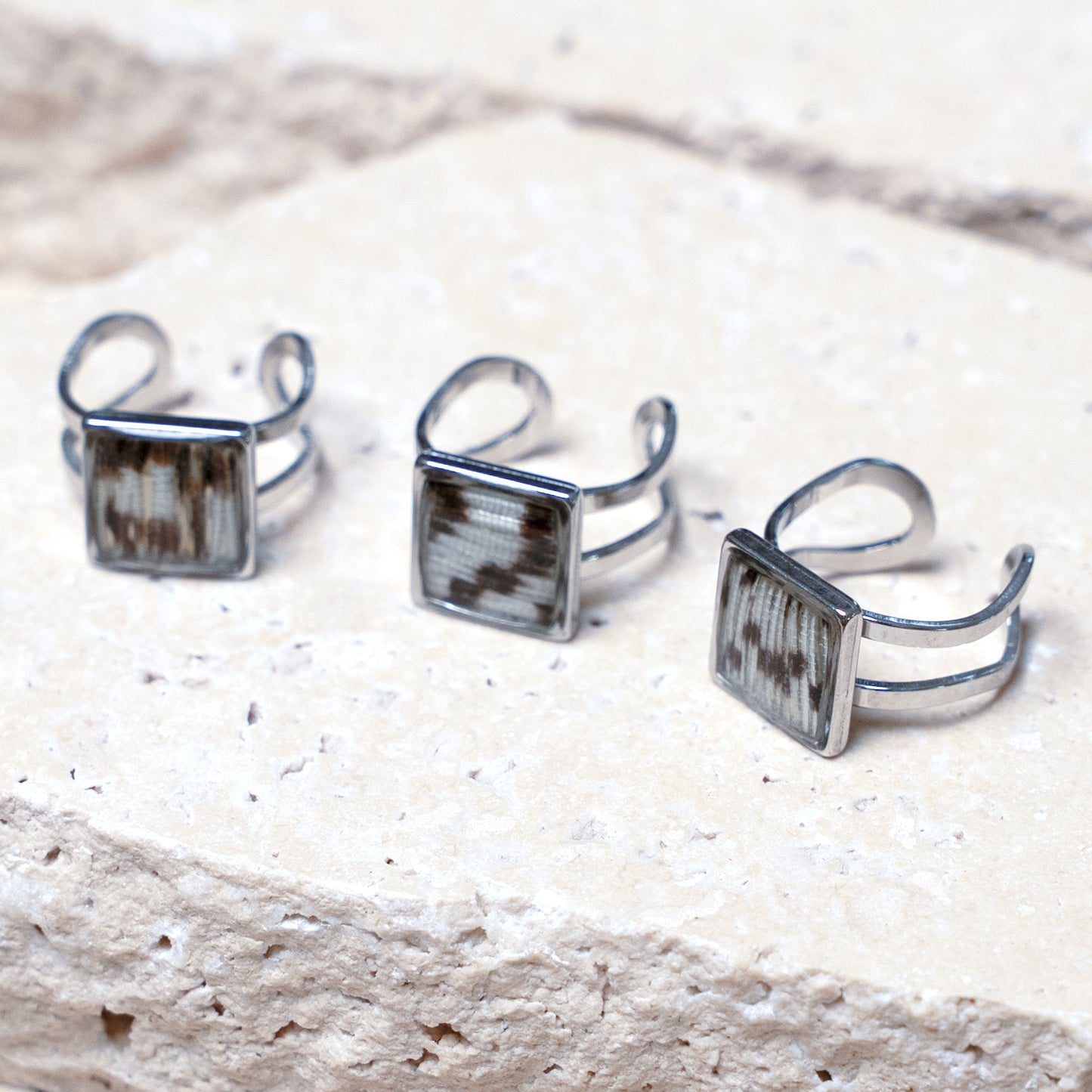 Impact Ring — Stainless Steel Square