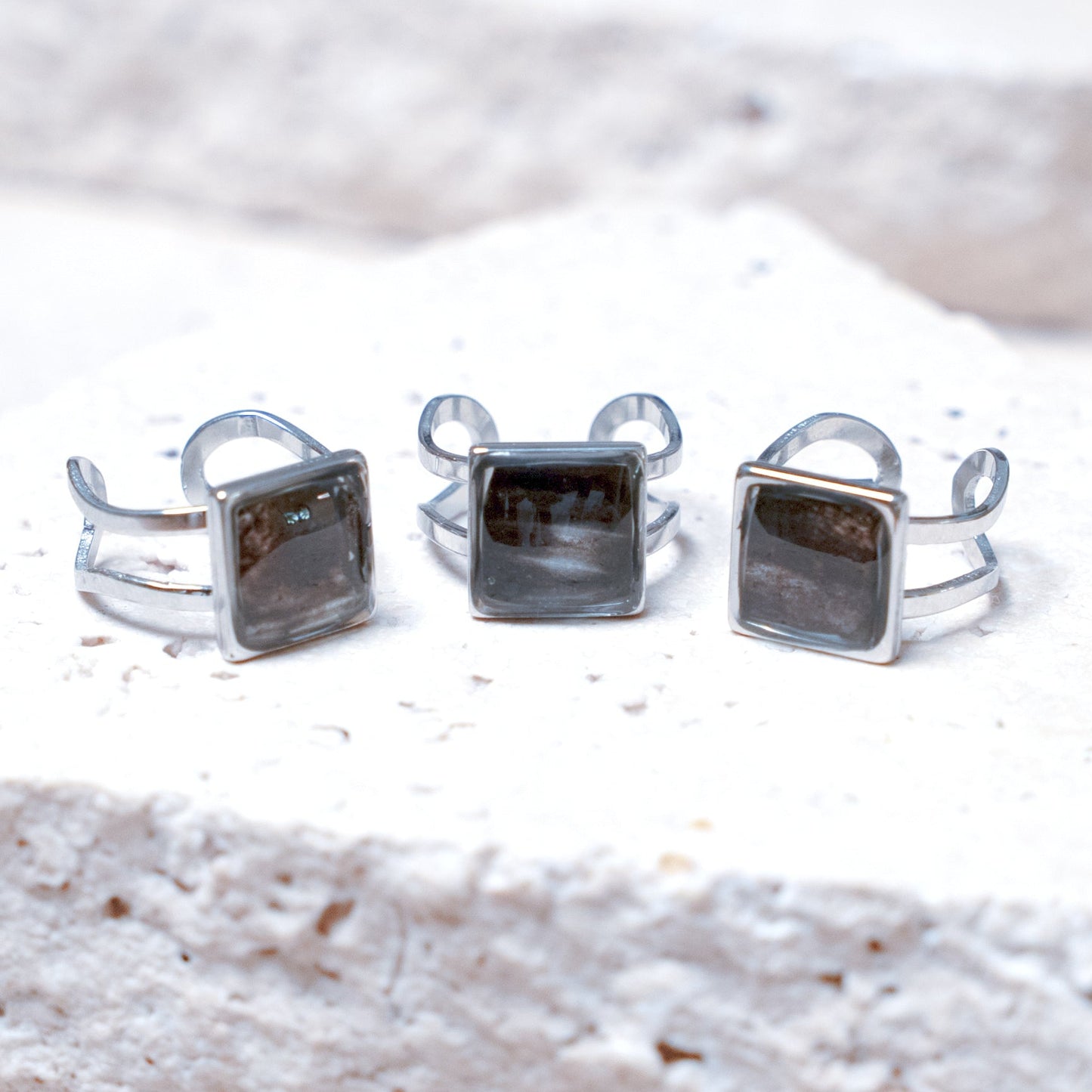 Venom Dark Ring — Stainless Steel Square
