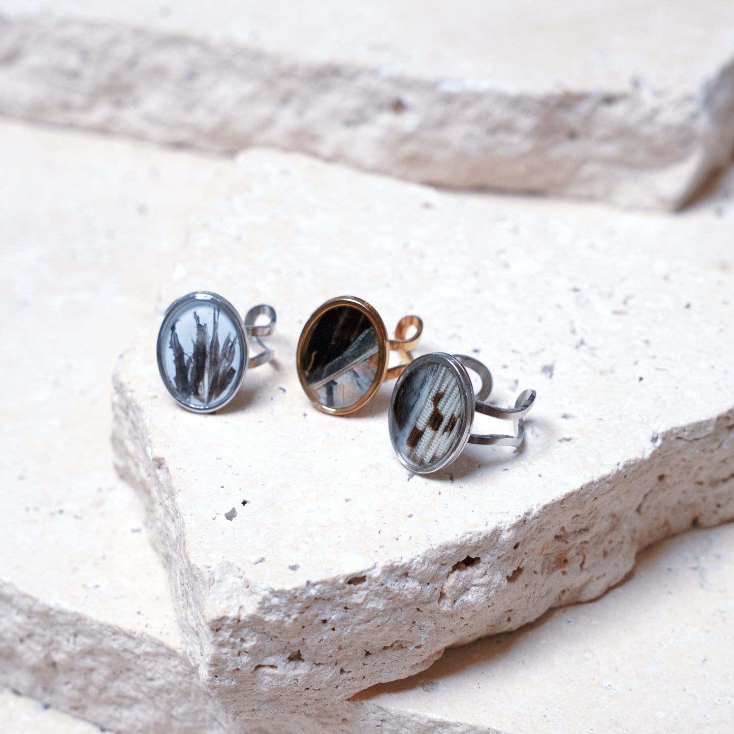 Composition Ring — Stainless Steel Oval