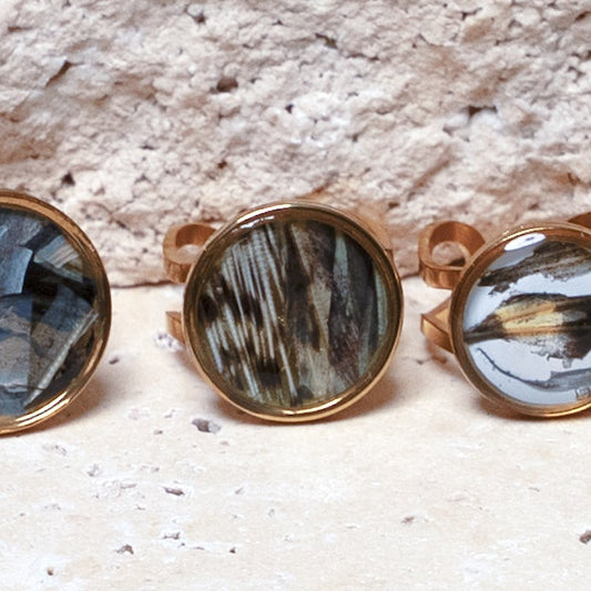 Composition Ring — Gold Circle, 16mm